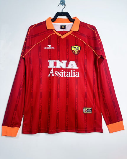 Roma 1999/00 Long Sleeve Home Shirt