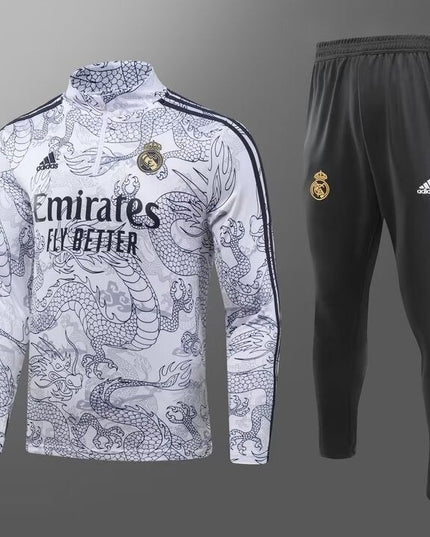 Real Madrid Dragon Tracksuit (White)