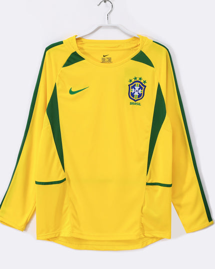 Brazil 2002 Long Sleeve Home Shirt