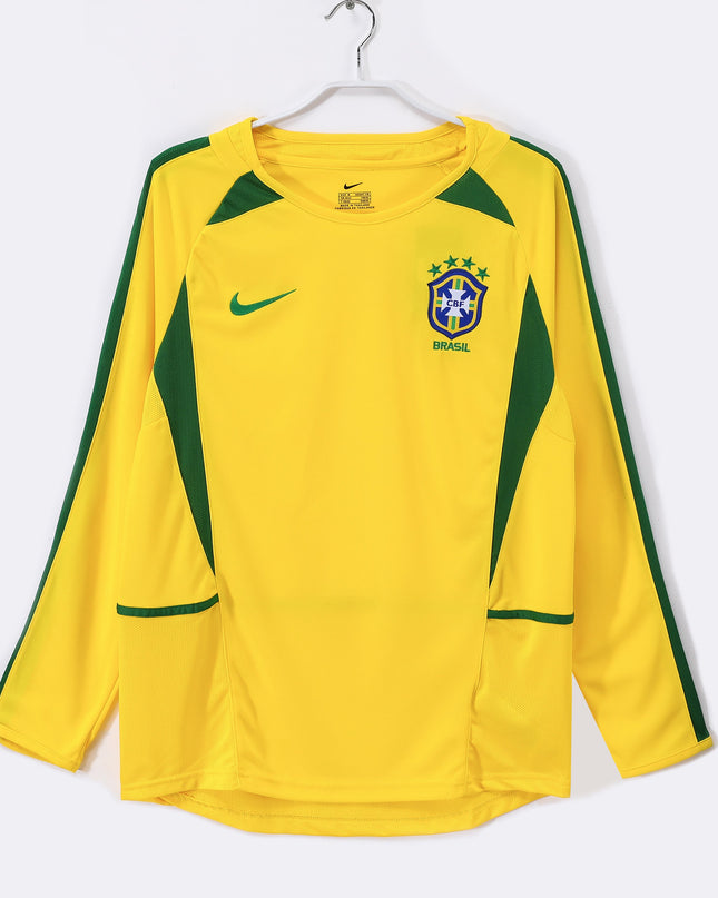 Brazil 2002 Long Sleeve Home Shirt