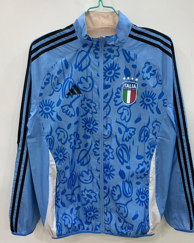 Italy Floral Reversible Windbreaker