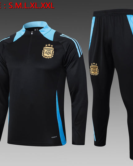 2024-25 Argentina Black Training Suit S-2XL