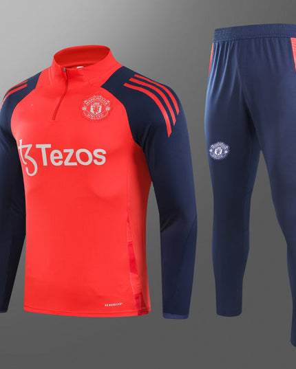 2024-25 Manchester United Red Training Suit S-2XL