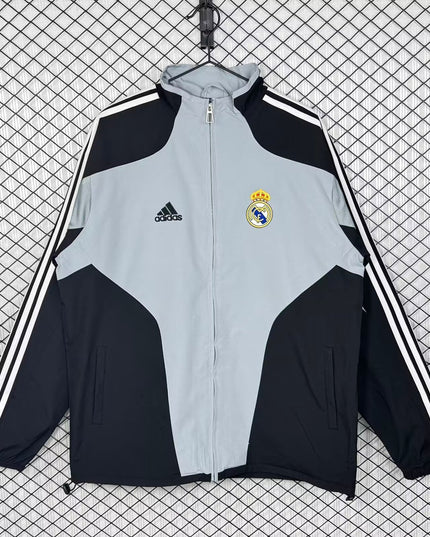 Real Madrid Retro Windbreaker (Grey)