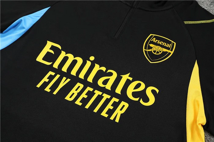 ARSENAL BLACK Training Suit Kit 2023 2024