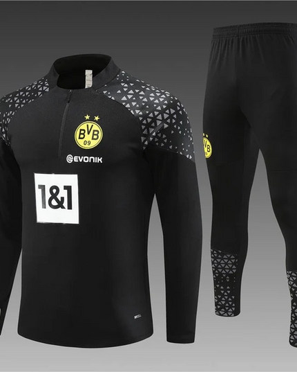 DORTMUND NOIR Training Suit Kit 2023 2024