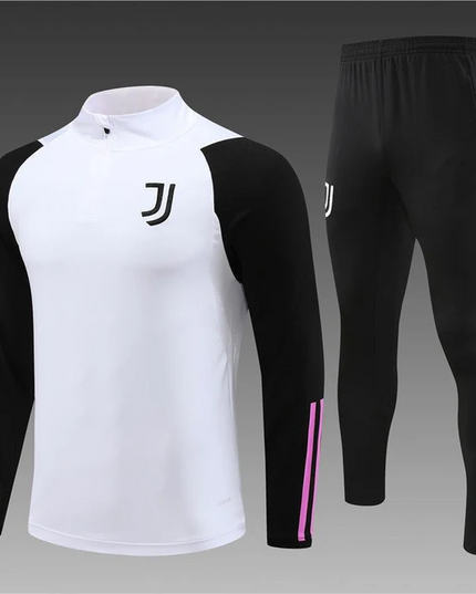 JUVENTUS BLANC-NOIR Training Suit Kit 2023 2024