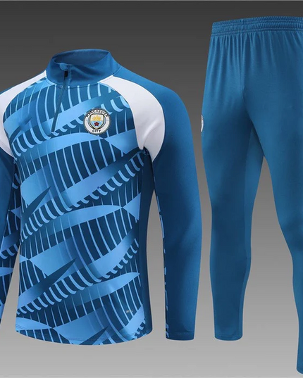 MANCHESTER CITY BLUE GRADIENT Training Suit Kit 2023 2024
