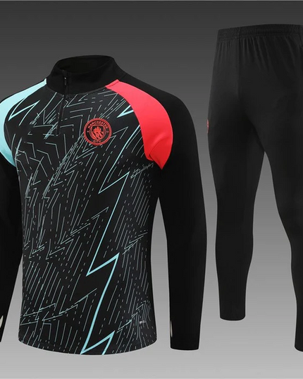 MANCHESTER CITY NOIR Training Suit Kit 2023 2024