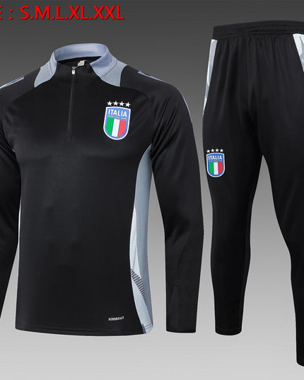 2024-25 Italy Black Training Suit S-2XL