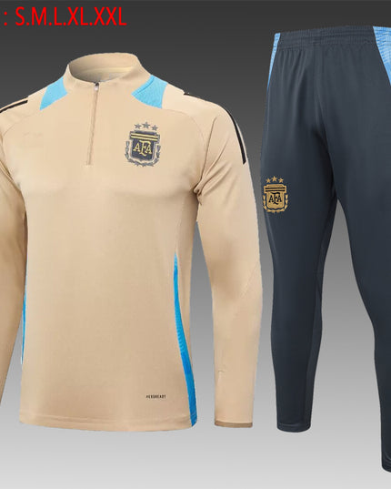 2024-25 Argentine Natural Yellow Training Suit S-2XL