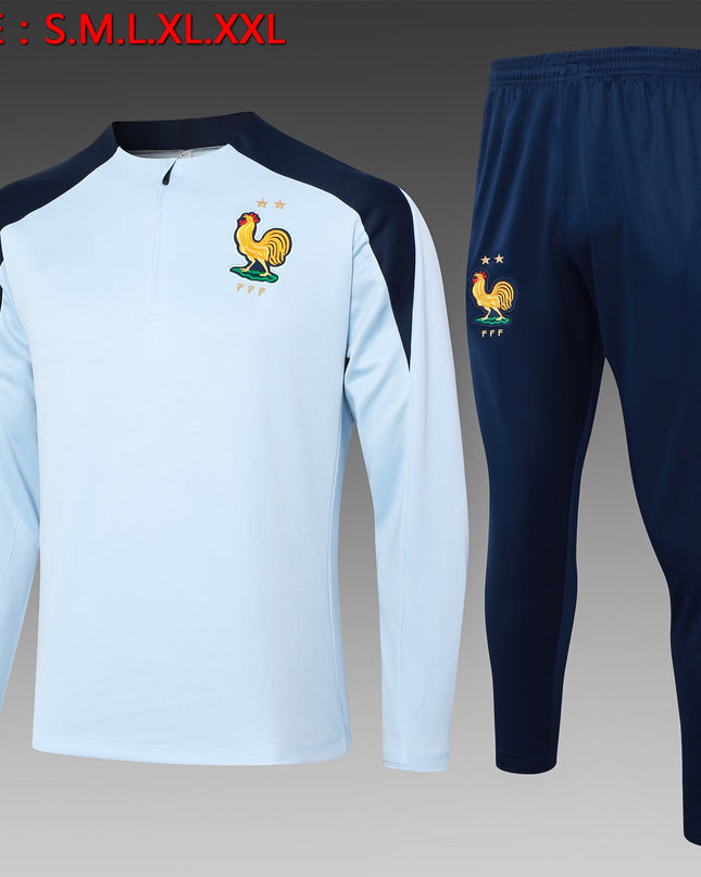 2024-25 French light blue training suit S-2XL