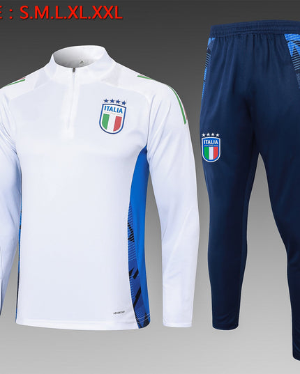 2024-25 Italy White Training Suit S-2XL