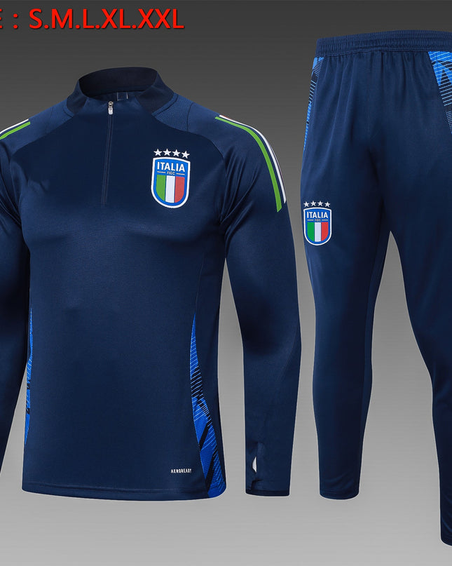 2024-25 Italy Royal Blue Training Suit S-2XL