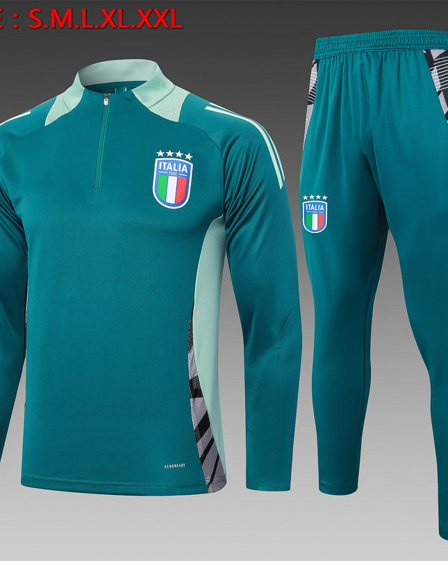 2024-25 Italy Dark Green Training Suit S-2XL