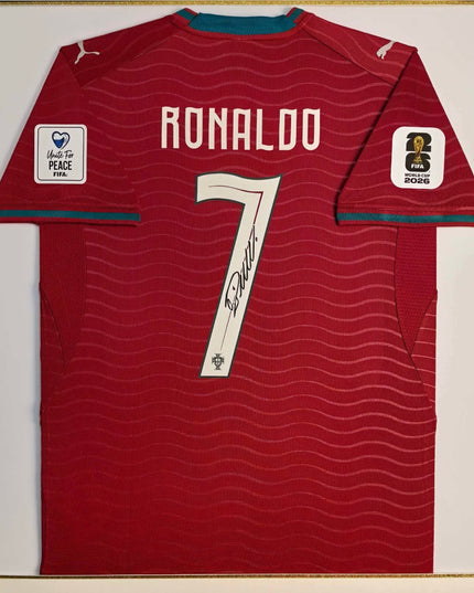CR7 Portugal 2026 World Cup Home Signed Shirt