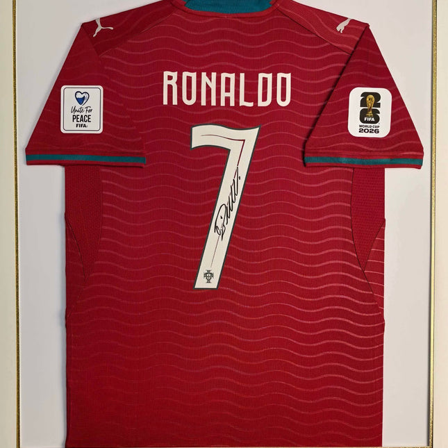 CR7 Portugal 2026 World Cup Home Signed Shirt