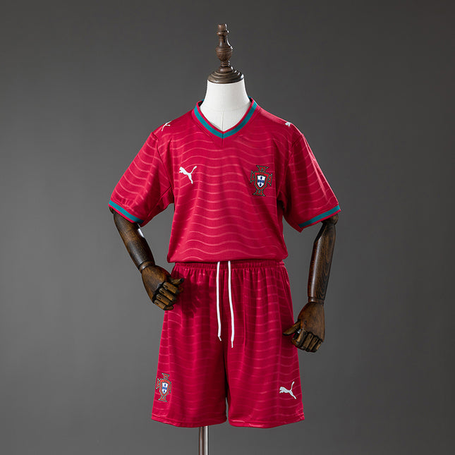 Portugal 2026 World Cup Home Kids Kit