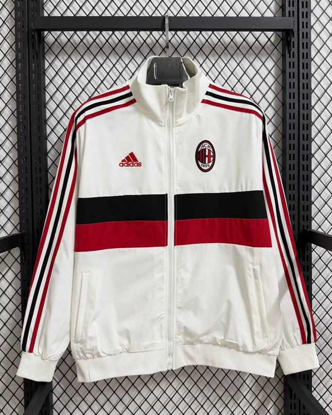 AC Milan Retro Windbreaker (White)