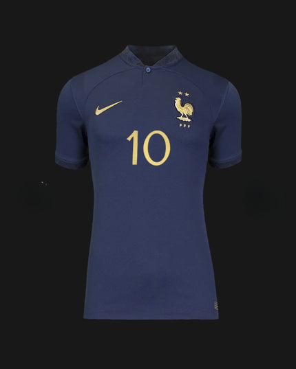 2022 France Home Jersey | Mbappé Signed Shirt