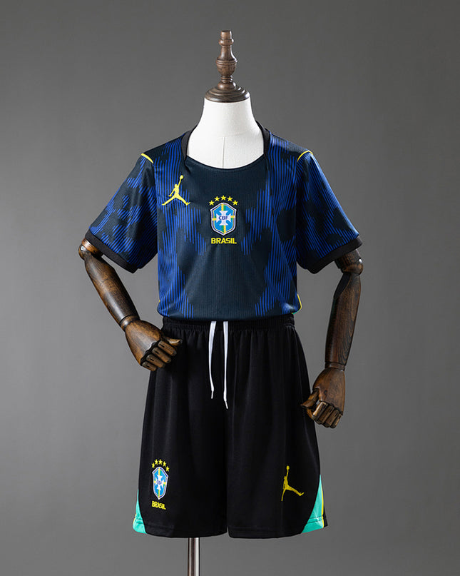 Brazil 2026 World Cup Away Kids Kit