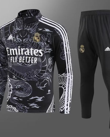 Real Madrid Dragon Tracksuit (Black)