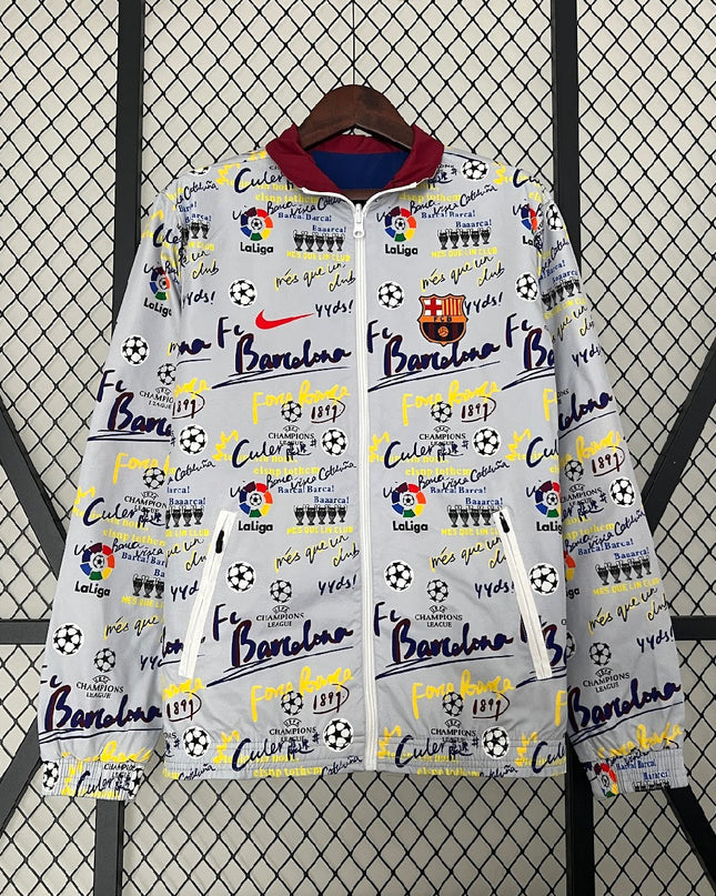 Barcelona Reversible Windbreaker (Grey)