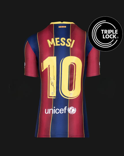 2020-21 Barcelona Home Jersey | Messi Signed Shirt