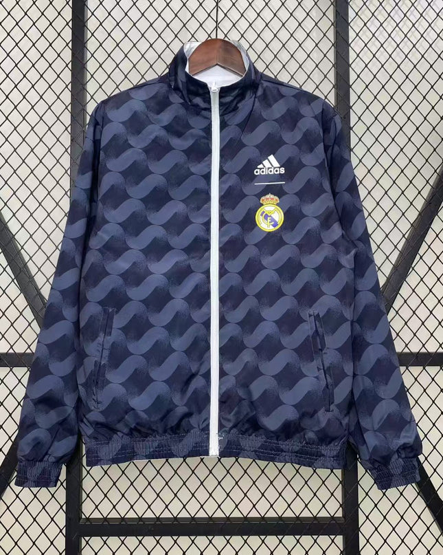 Real Madrid Reversible Windbreaker (Black and White)