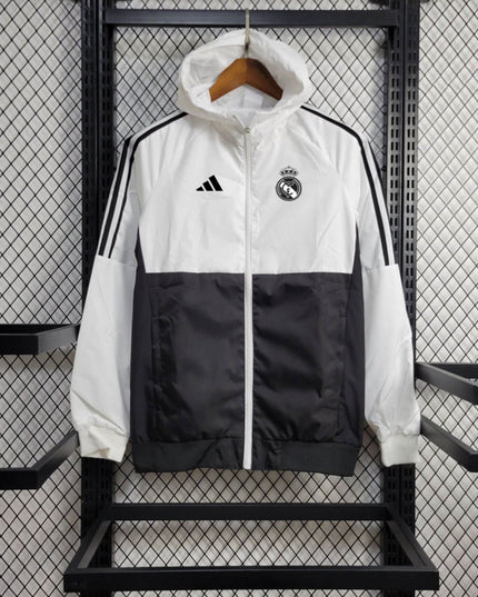 Real Madrid Windbreaker (Black And White)