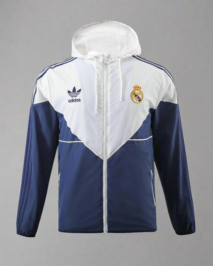 Real Madrid Windbreaker (Navy And White)
