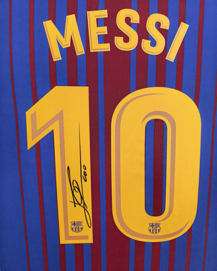 LM10 2017/18 Barcelona Home Signed Shirt
