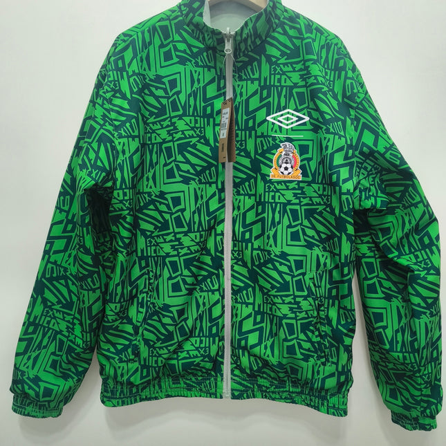 Mexico Reversible Windbreaker (Green and Grey)