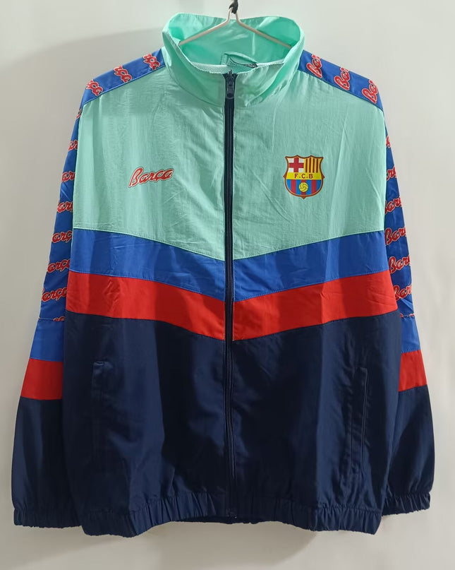 Barcelona Retro Windbreaker (Blue)
