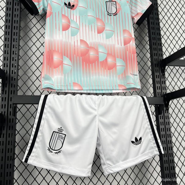 Belgium 2026 World Cup Away Kids Kit