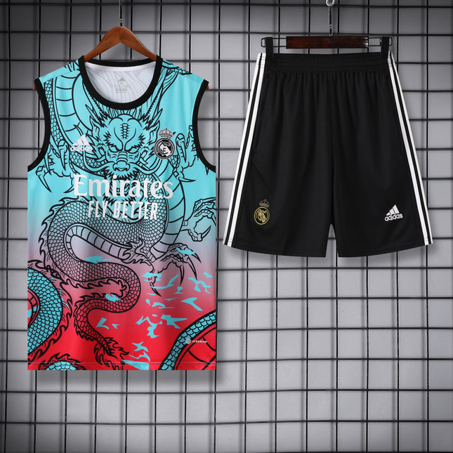 Real Madrid Dragon Training Vest (Blue)