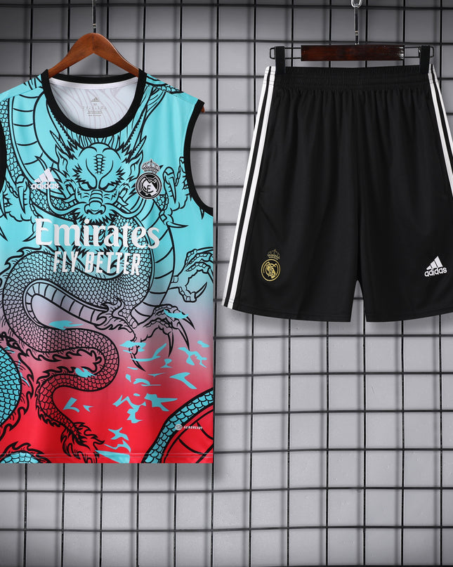 Real Madrid Dragon Training Vest (Blue)