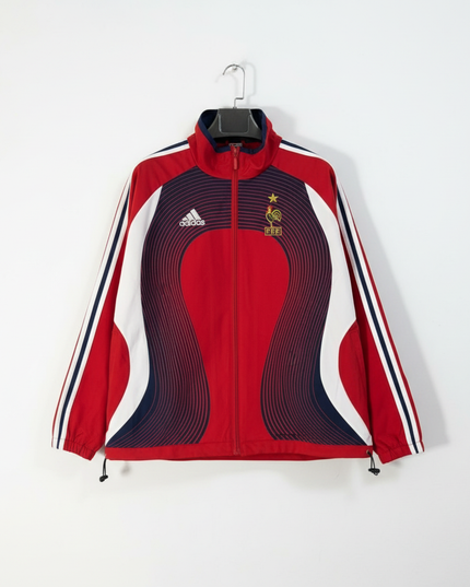 France Retro Windbreaker (Red)
