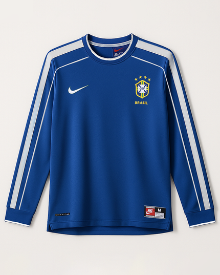 Brazil 1998 Long Sleeve Away Shirt
