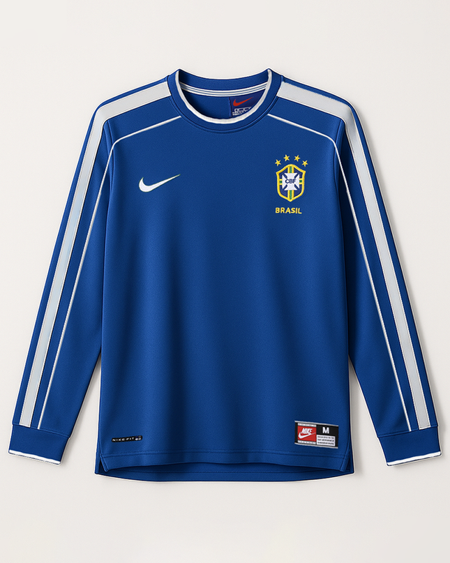 Brazil 1998 Long Sleeve Away Shirt
