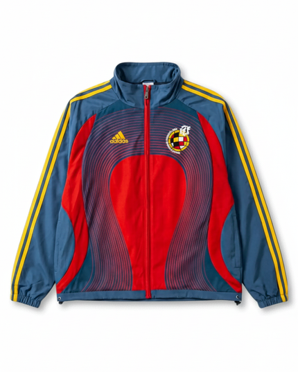 Spain Retro Windbreaker (Red and Navy)
