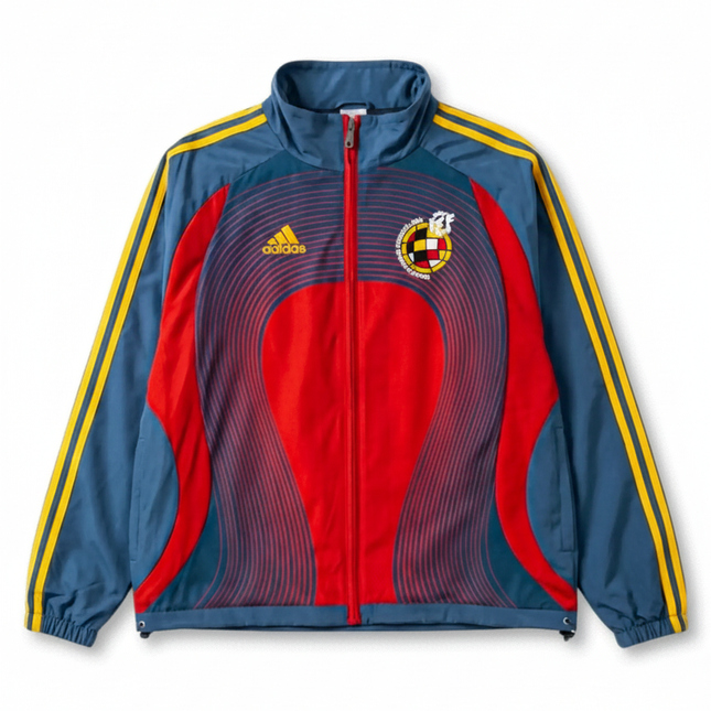 Spain Retro Windbreaker (Red and Navy)