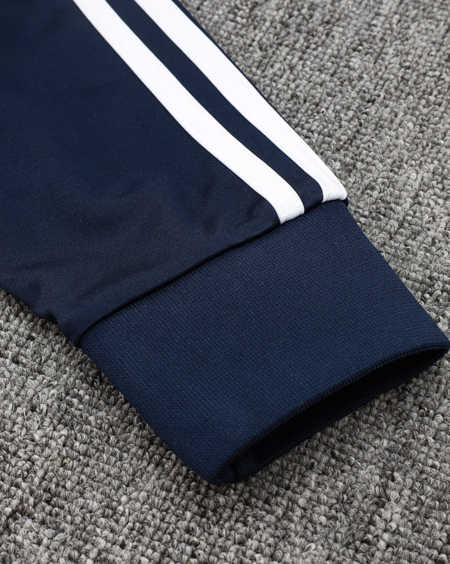 2024-25 Real Madrid Royal blue Training Suit Kit Long zipper S-2XL