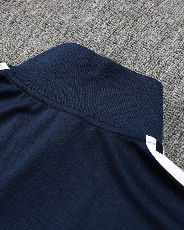 2024-25 Real Madrid Royal blue Training Suit Kit Long zipper S-2XL