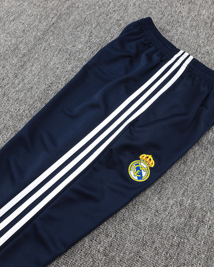 2024-25 Real Madrid Royal blue Training Suit Kit Long zipper S-2XL