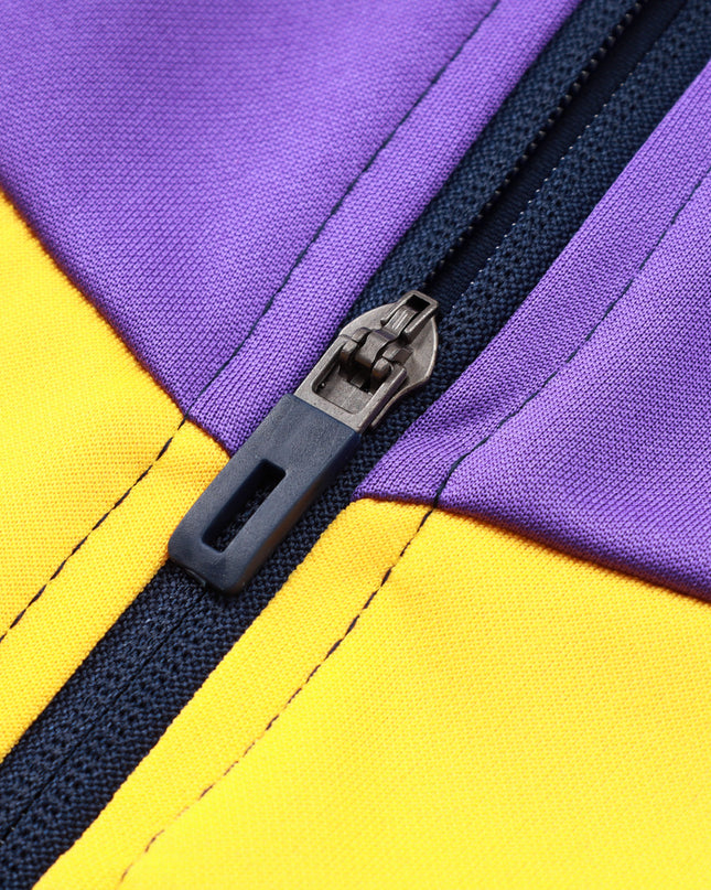 2024-25 Real Madrid Bule-Purple Training Suit Kit Long zipper S-2XL