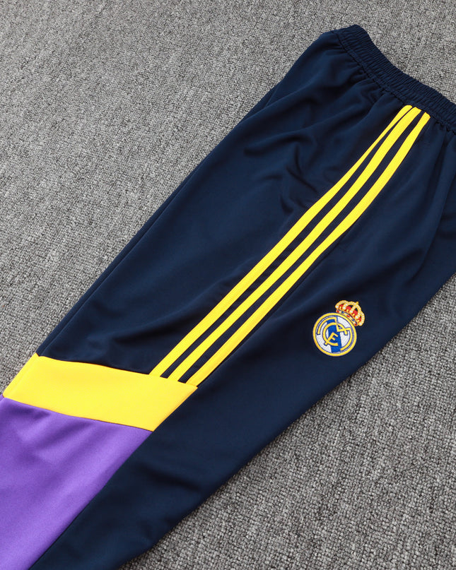 2024-25 Real Madrid Bule-Purple Training Suit Kit Long zipper S-2XL