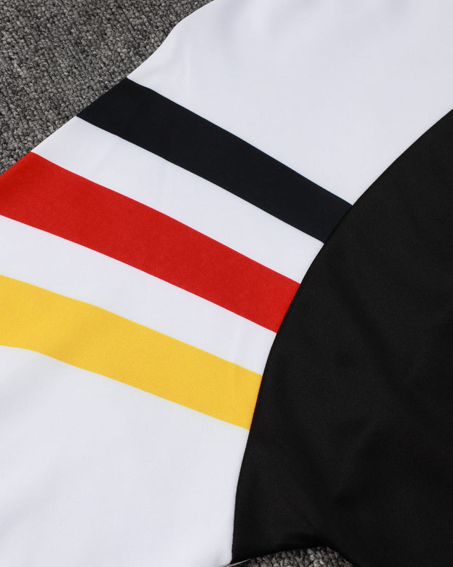 2024-25 German White (sleeves red, yellow and black) training suit S-2XL