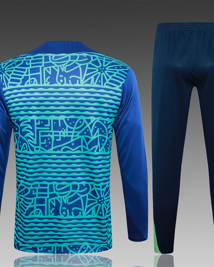 2024-25 Brazilian Royal Blue Inkjet Training Suit S-2XL