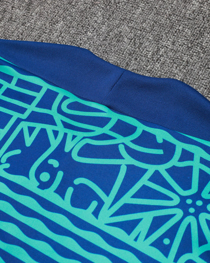 2024-25 Brazilian Royal Blue Inkjet Training Suit S-2XL